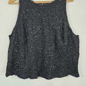 JMD New York Sequin Sleeveless Top 3X